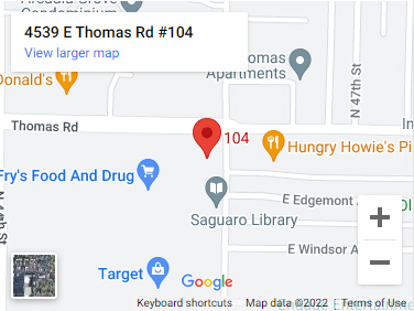 4539 E. Thomas Road, Suite 104, Phoenix, AZ 85018