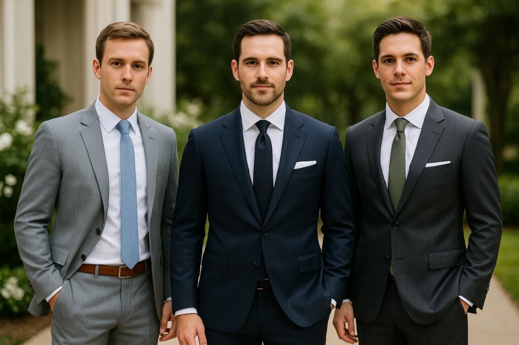 Semi-formal wedding attire