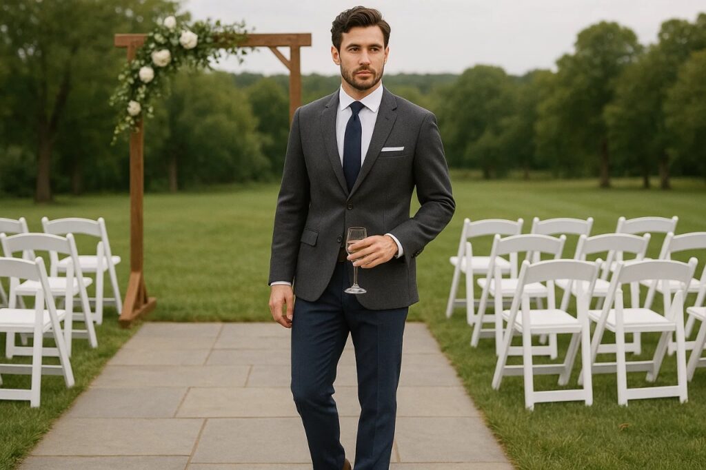 semi-formal wedding attire