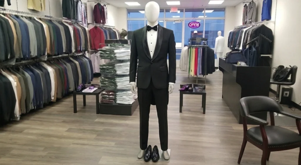 Tuxedo Rental Vs Buy Phoenix Hero Tuxedo Rental Vs Buy Phoenix Guide - Well-Fitted Black Tuxedo Showing Proper Jacket And Pant Fit For Formal Events