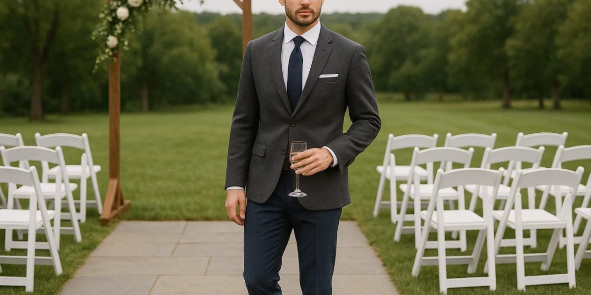 semi formal wedding attire for men at Van Allan's Mens Fashion Phoenix